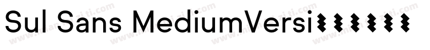Sul Sans MediumVersi字体转换